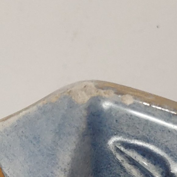 Vintage Capodimonte Blue and White Ashtray Italy - Picture 3 of 6